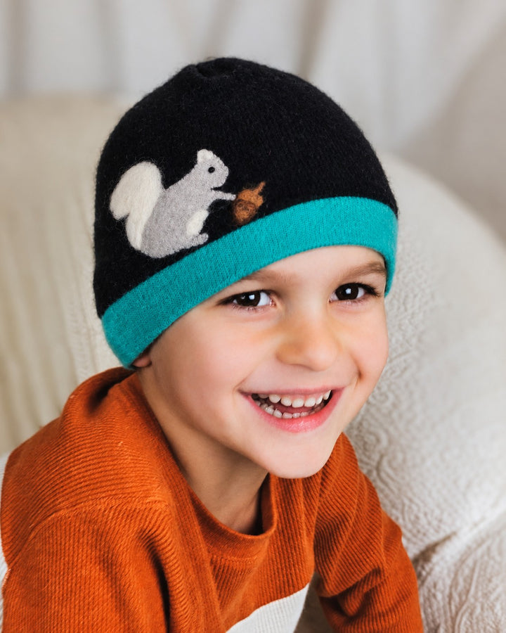 Squirrel Cashmere Hat - Child