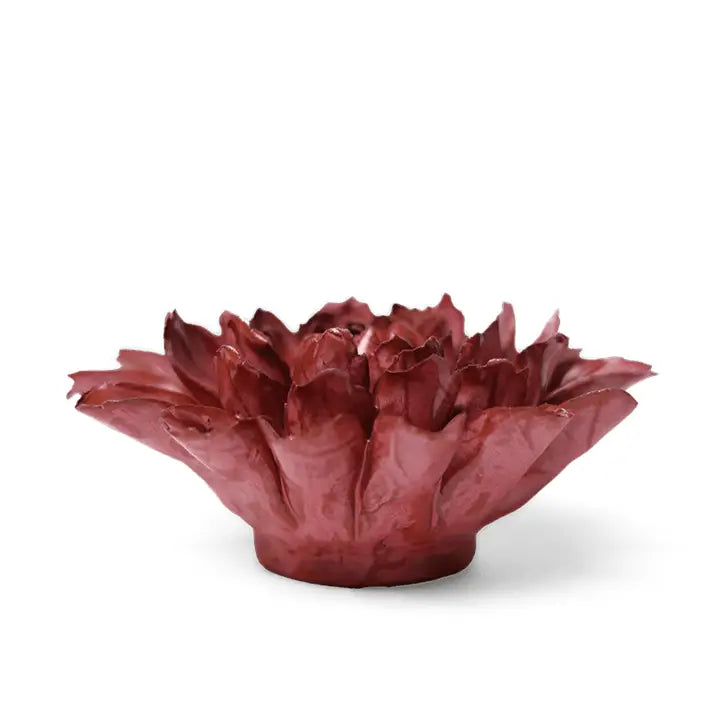 Deep Pink Star Dahlia Ceramic Wall Flower