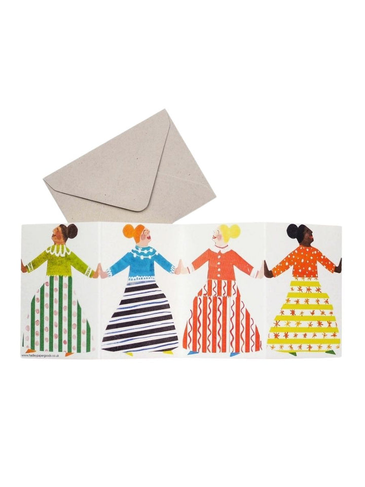 Dancers Fold Out Concertina Card