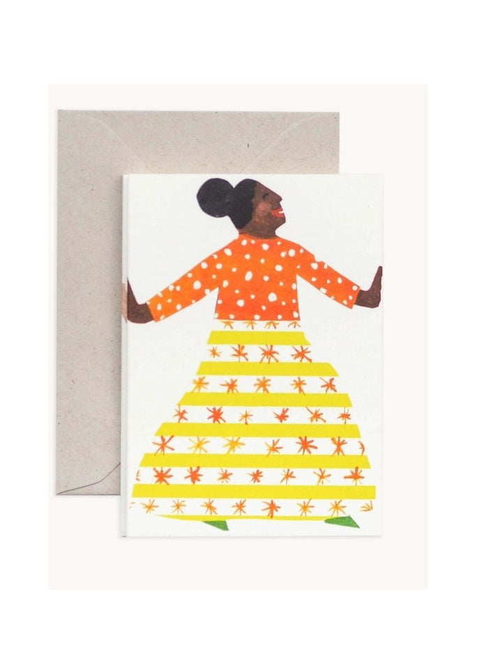 Dancers Fold Out Concertina Card