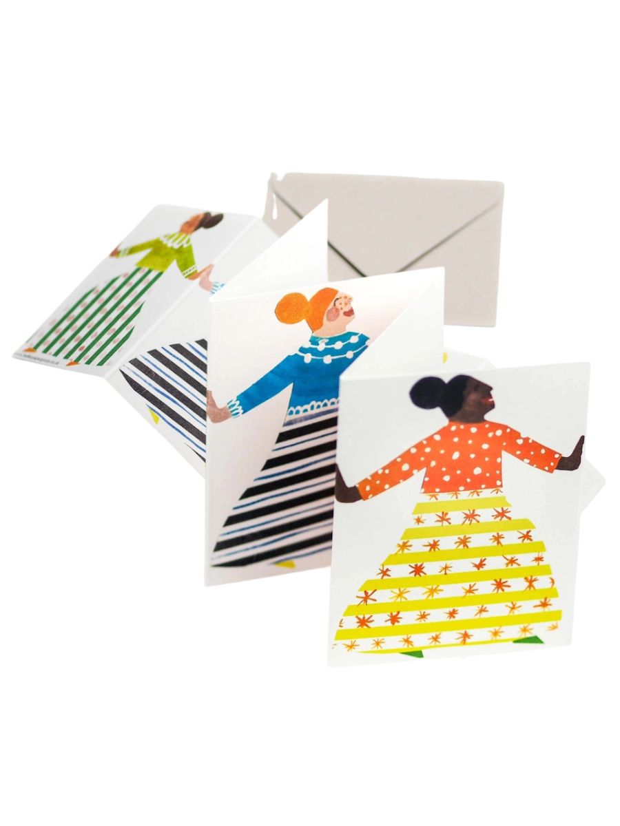 Dancers Fold Out Concertina Card