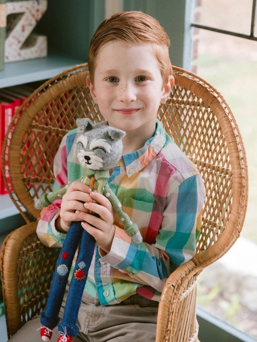 French Knot Wilbur the Dog Wool Animal Friend