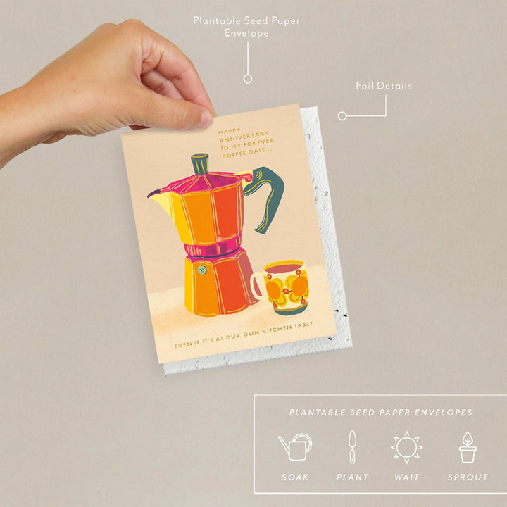 Espresso - Seeded Anniversary Card