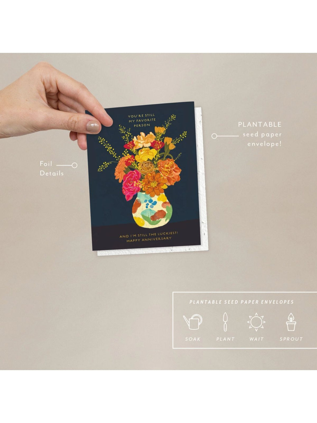 Favorite Person - Seeded Anniversary Card