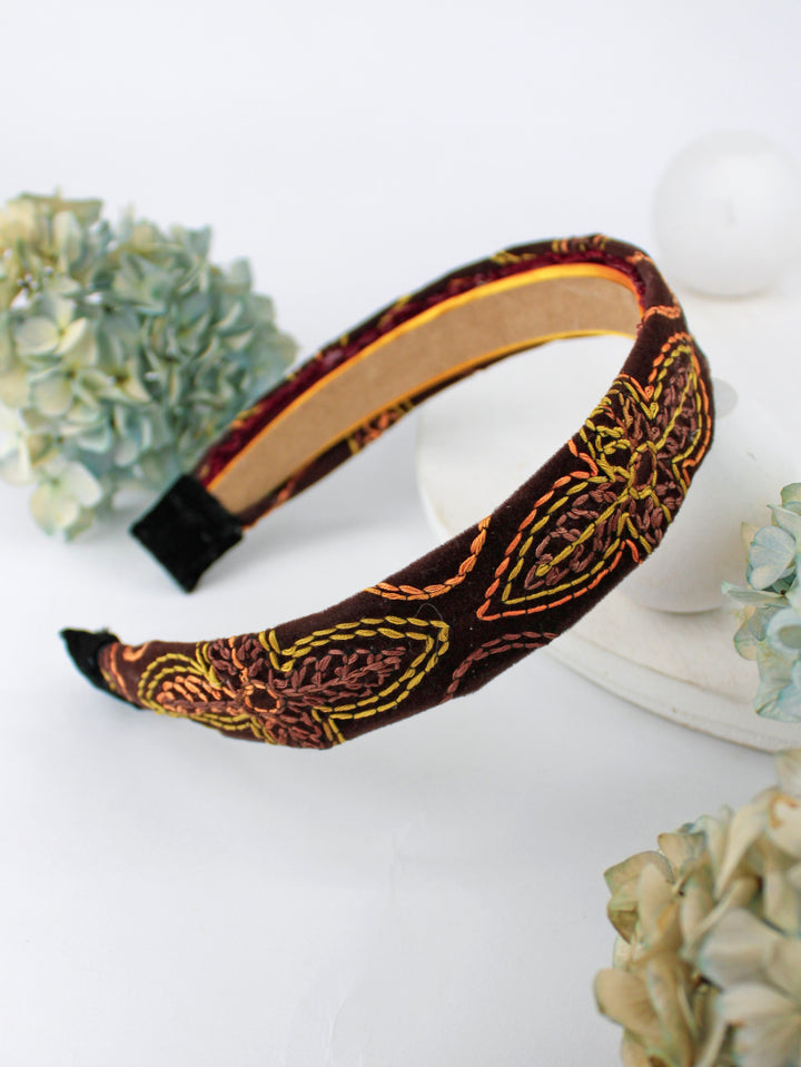 Groovy Tuesday Embroidered Headband