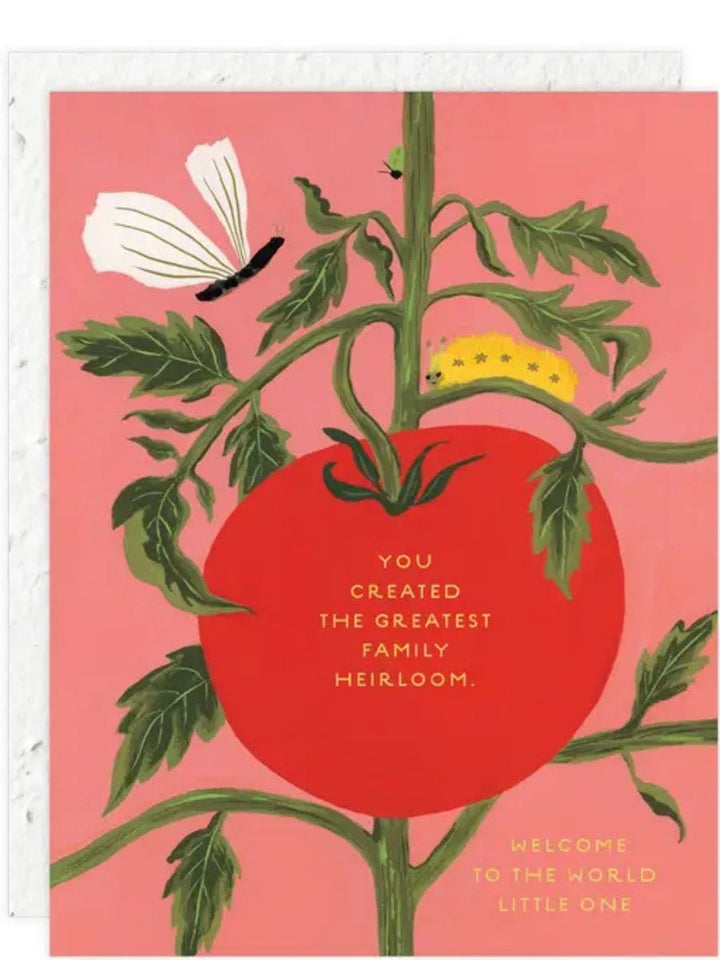 Heirloom - Seeded Baby Card