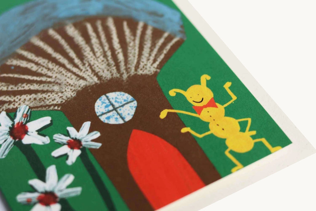 Home Sweet Home Mushroom House Greeting Card