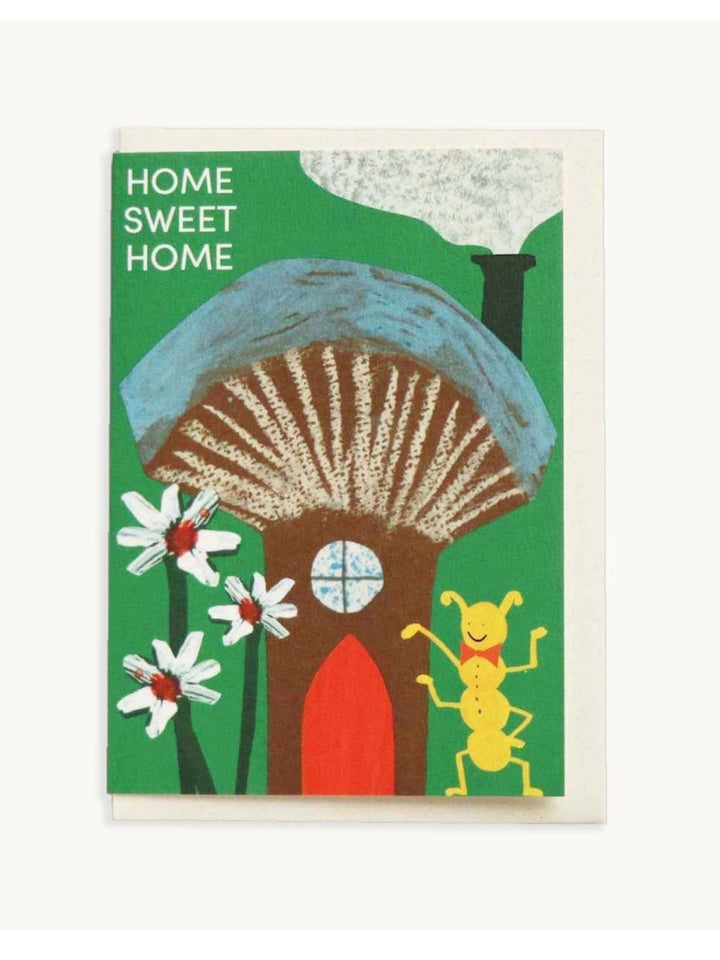 Home Sweet Home Mushroom House Greeting Card