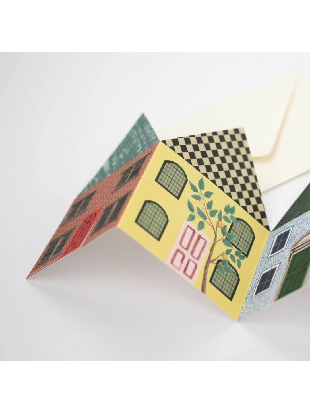 House Fold Out Concertina Card