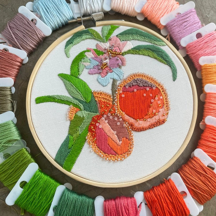 Botanical Embroidery & Beadwork Kit – Kate Wyatt Fine Art