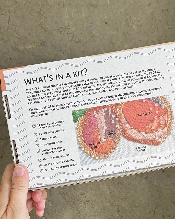 Botanical Embroidery & Beadwork Kit – Kate Wyatt Fine Art