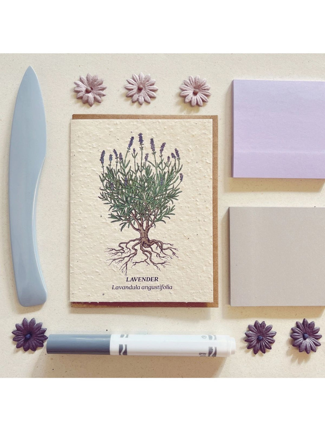 Lavender Plantable Wildflower Seeded Greeting Card