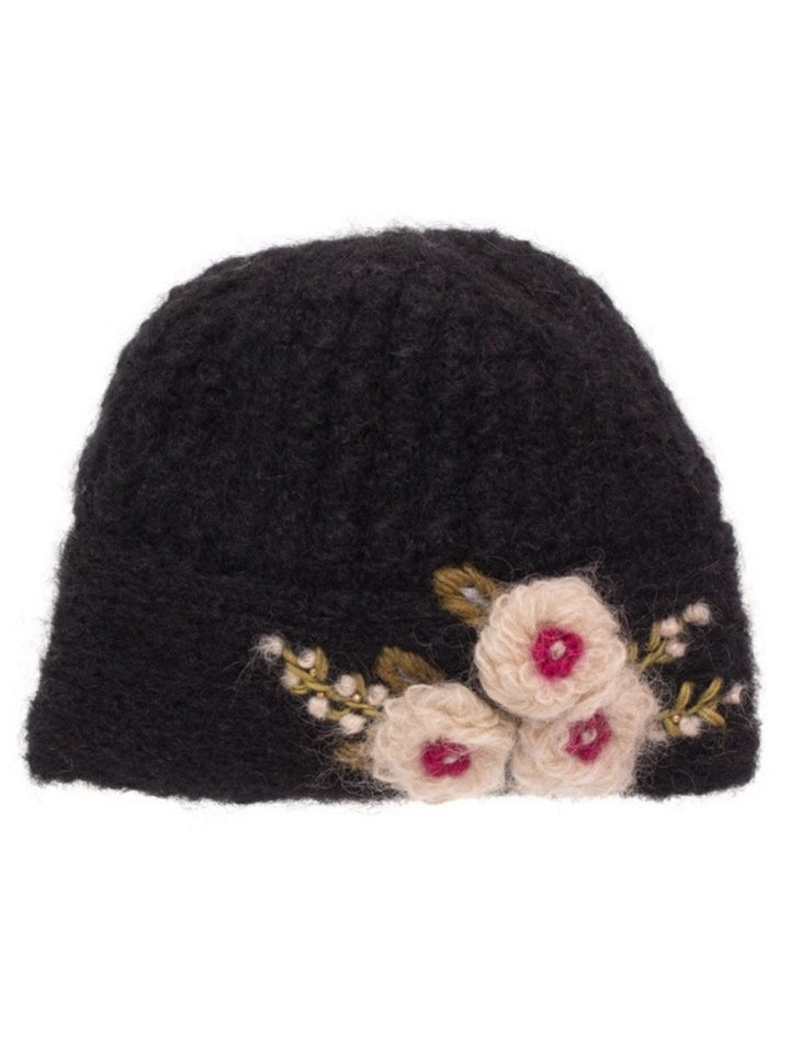 Mae Cloche French Knot Mohair Wool Hat