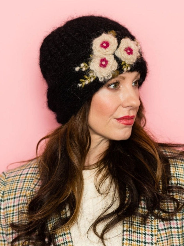 Mae Cloche French Knot Mohair Wool Hat