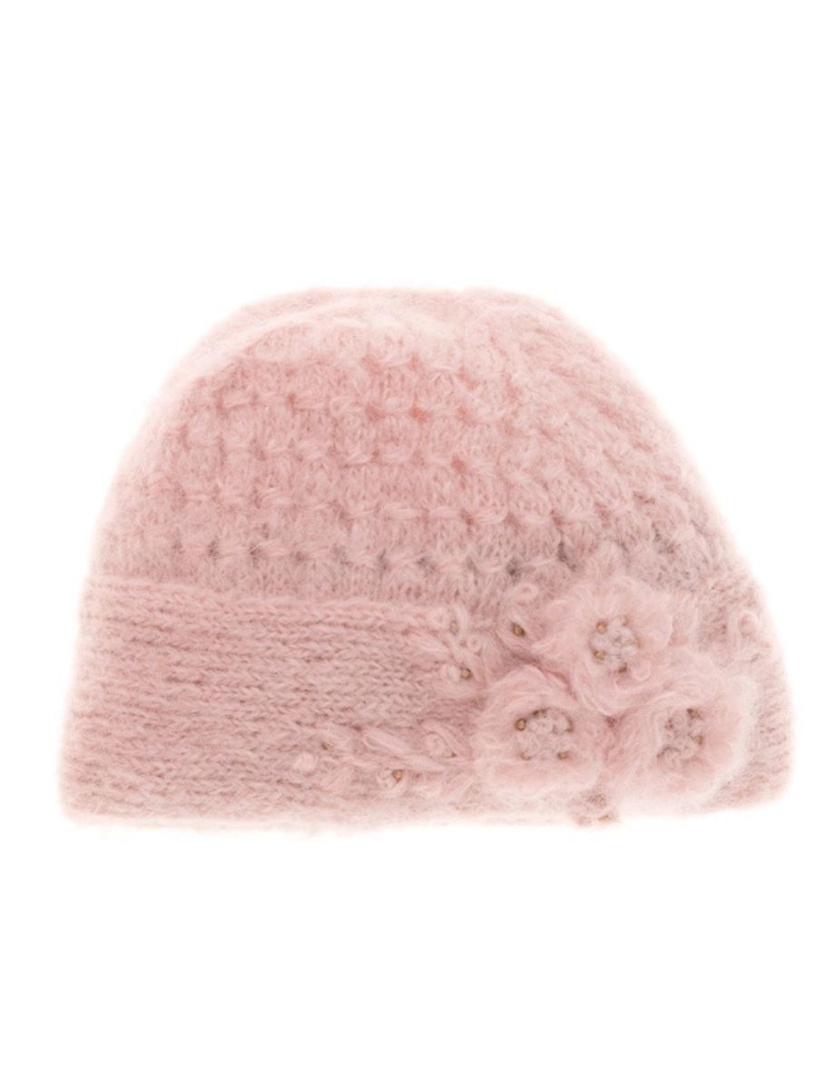 Mae Cloche French Knot Mohair Wool Hat