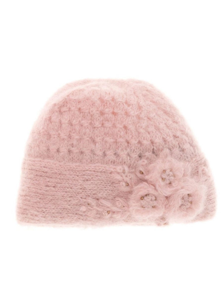 Mae Cloche French Knot Mohair Wool Hat