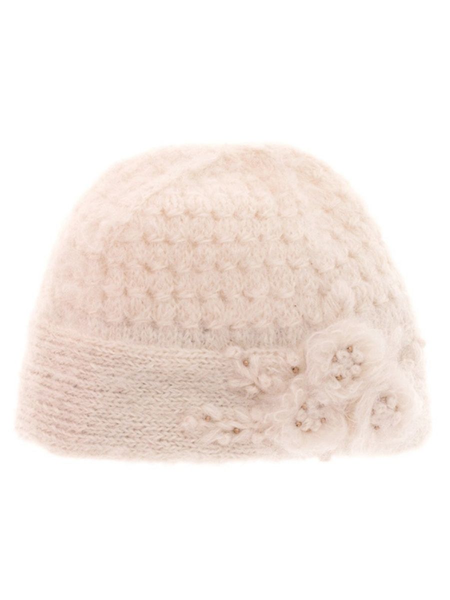 Mae Cloche French Knot Mohair Wool Hat
