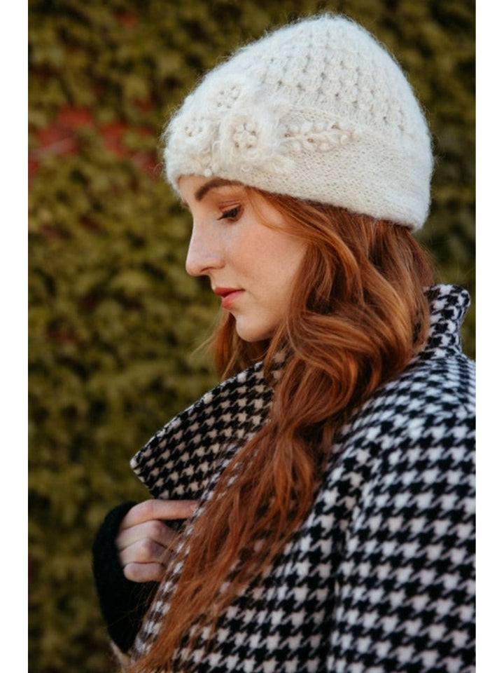 Mae Cloche French Knot Mohair Wool Hat