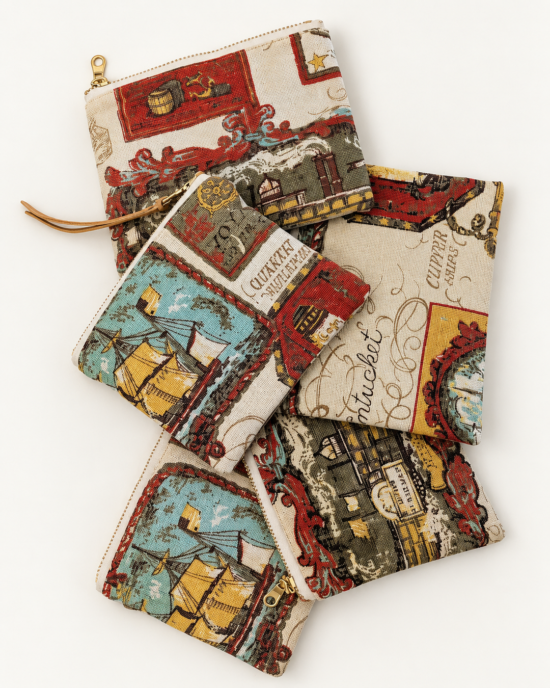 Maritime Heritage Mini Zip Pouch