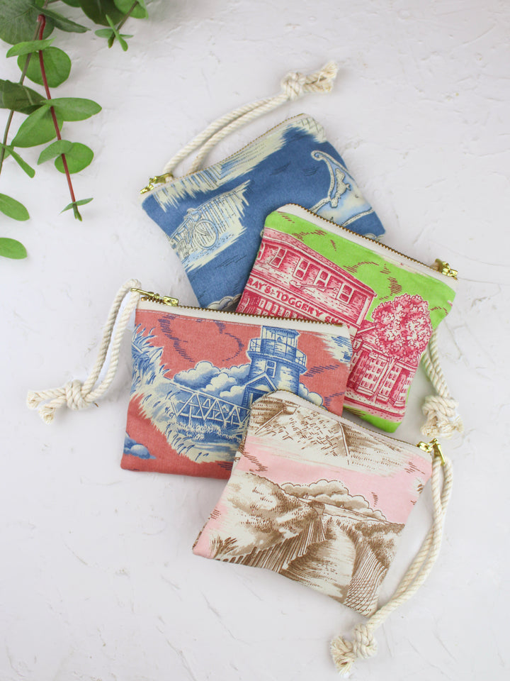 Nantucket Toile Mini Pouch