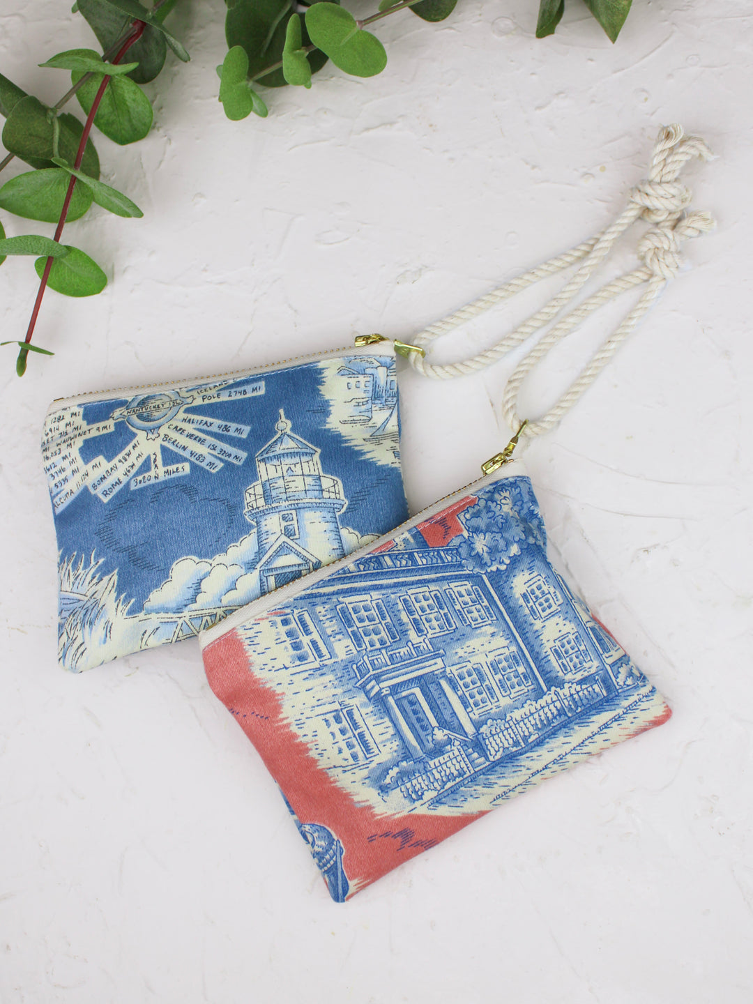 Nantucket Toile Mini Pouch