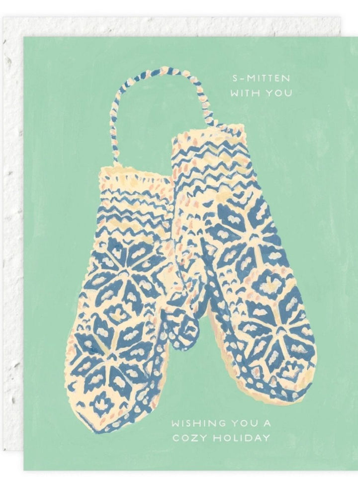 Winter Mittens - Seeded Holiday Card