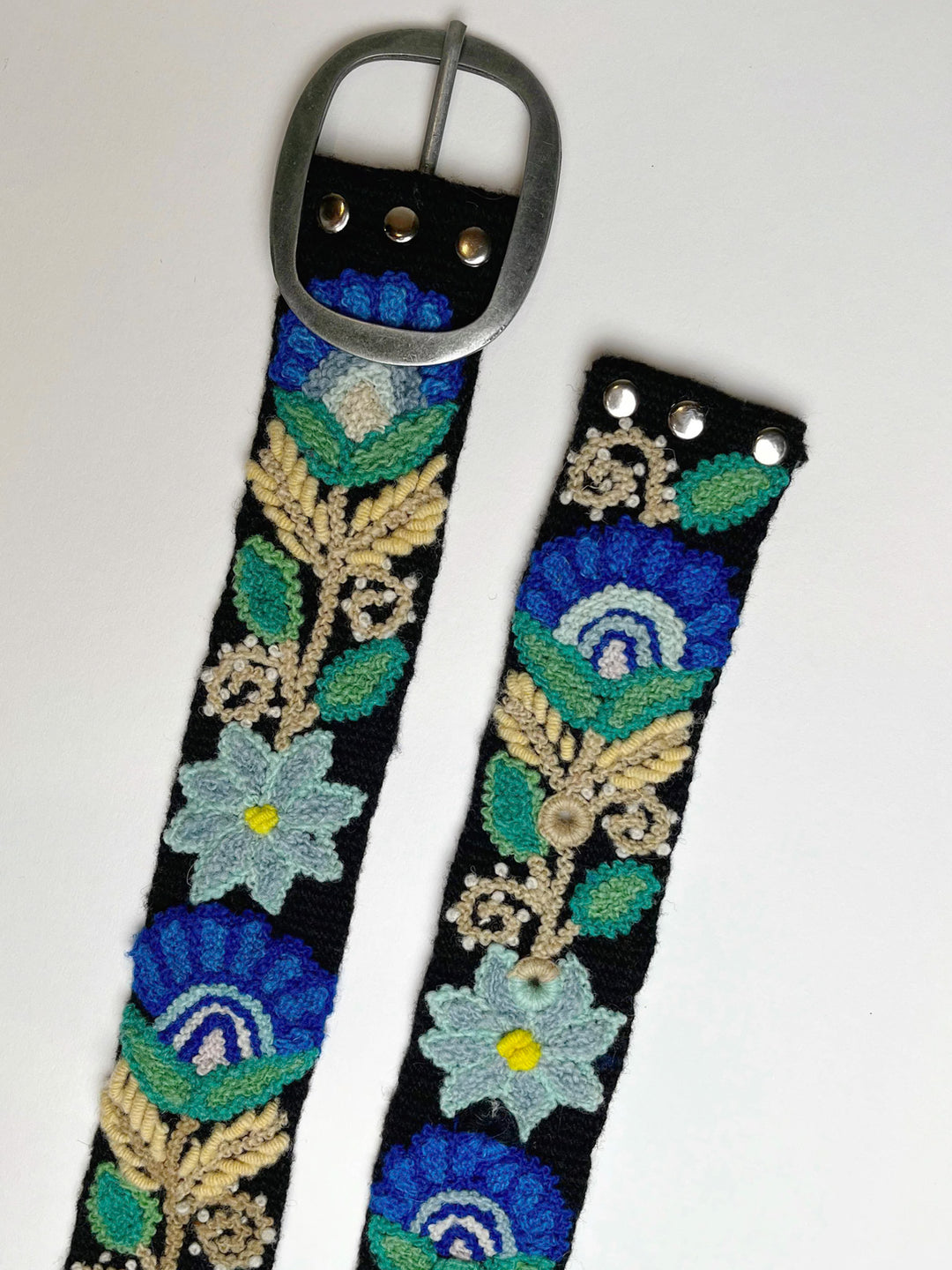 Moonlit Garden Embroidered Belt