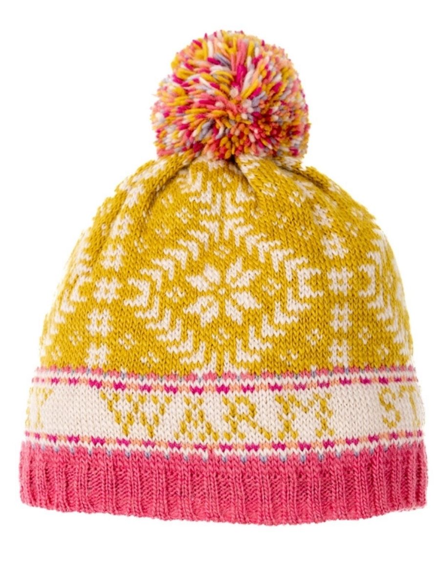Novelty Nordic French Knot  Wool Hat