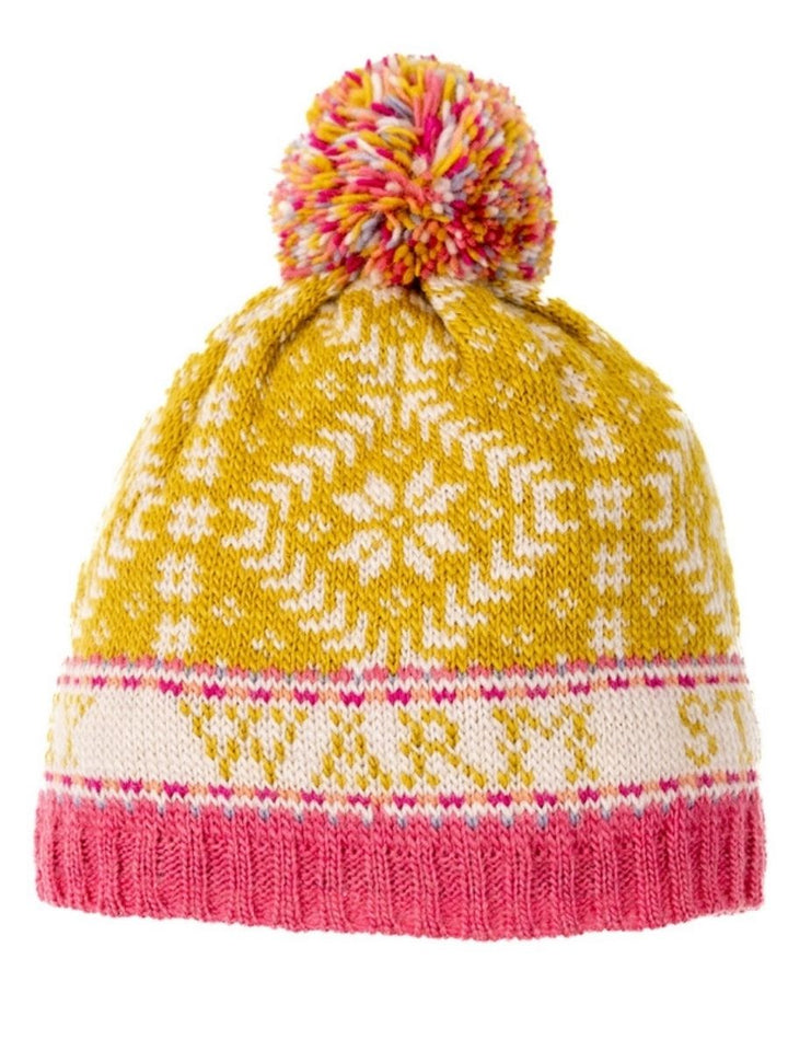Novelty Nordic French Knot  Wool Hat