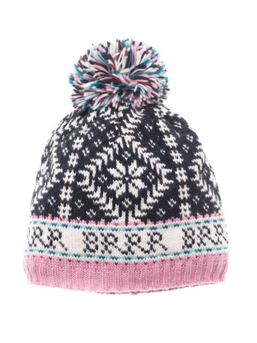 Novelty Nordic French Knot  Wool Hat