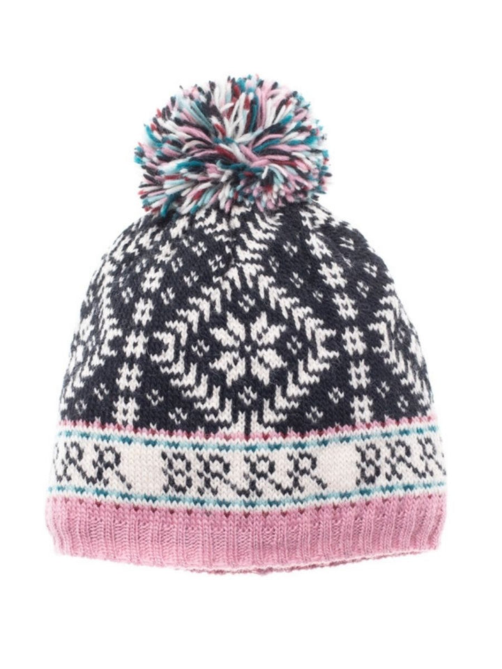 Novelty Nordic French Knot  Wool Hat
