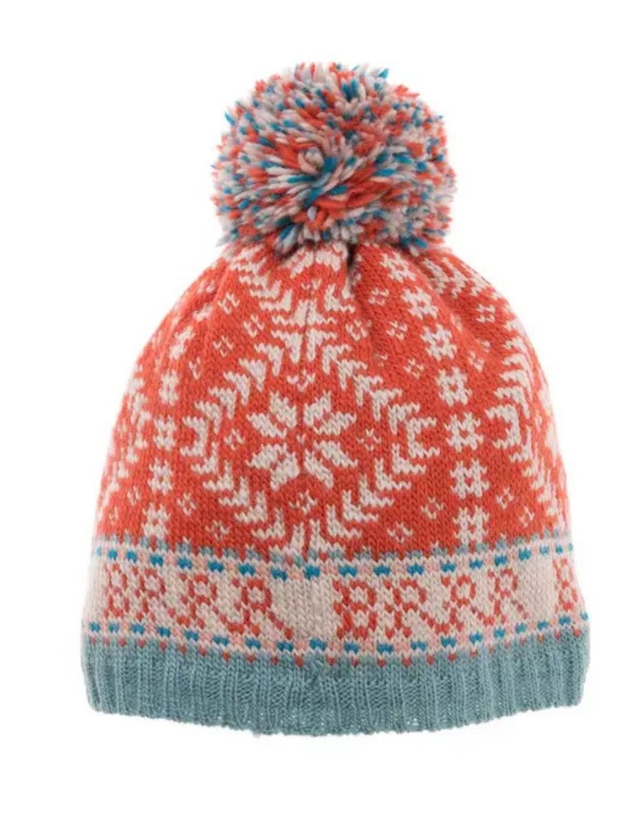 Novelty Nordic French Knot  Wool Hat
