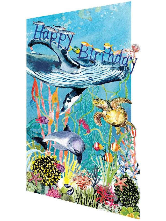 Oceana  Lasercut Birthday Card