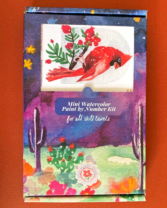 Winter Cardinal Watercolor Painting Kit