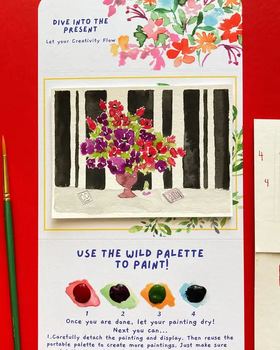 Moody Flowers Fall Watercolor Painting Kit