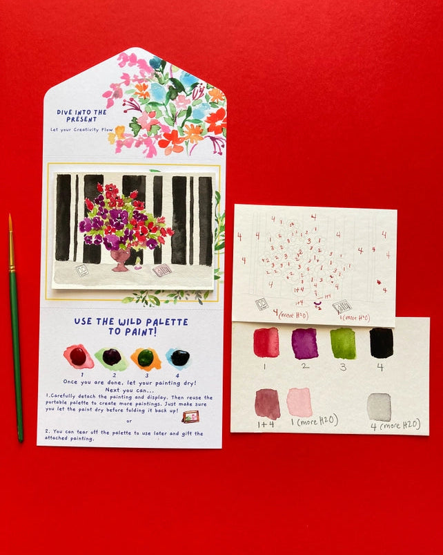 Moody Flowers Fall Watercolor Painting Kit