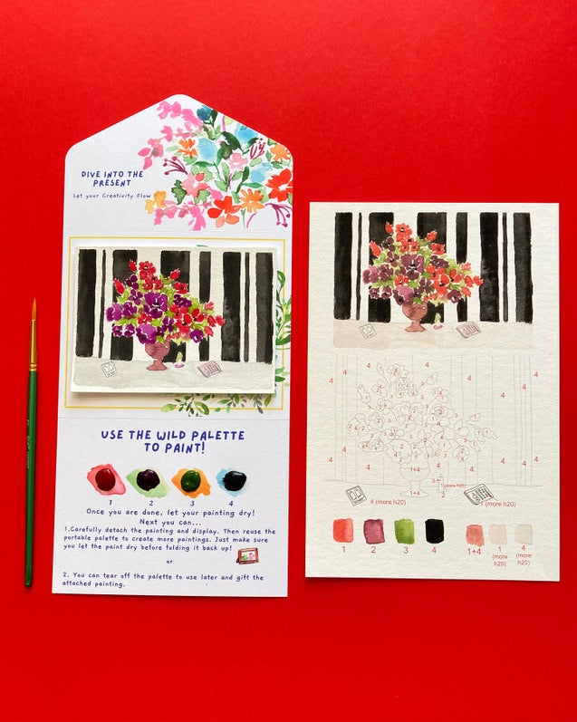 Moody Flowers Fall Watercolor Painting Kit