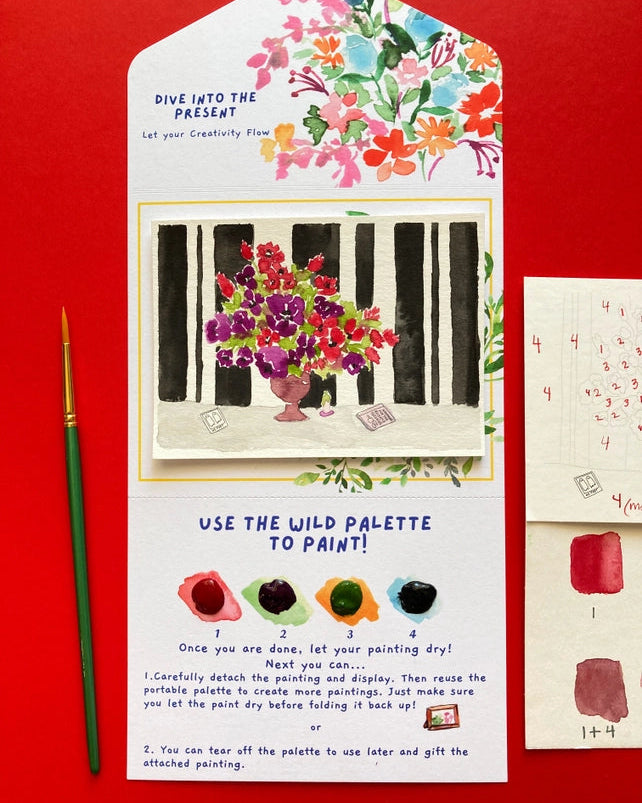 Moody Flowers Fall Watercolor Painting Kit