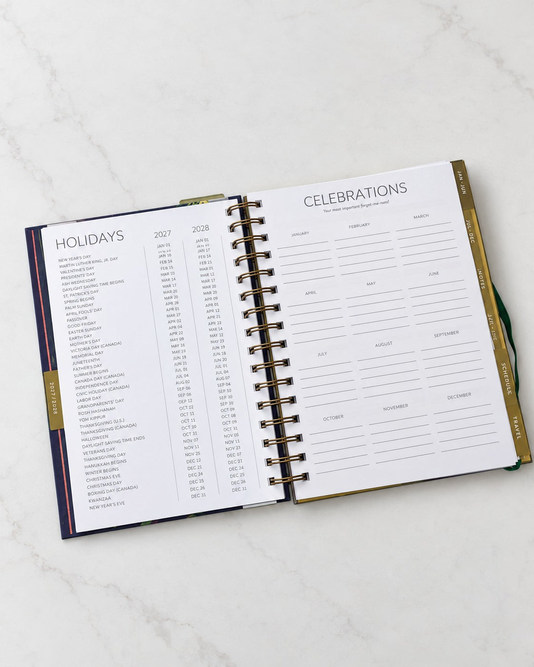 2027 Happy Days 12 Month Planner (Jan-Dec 2027)