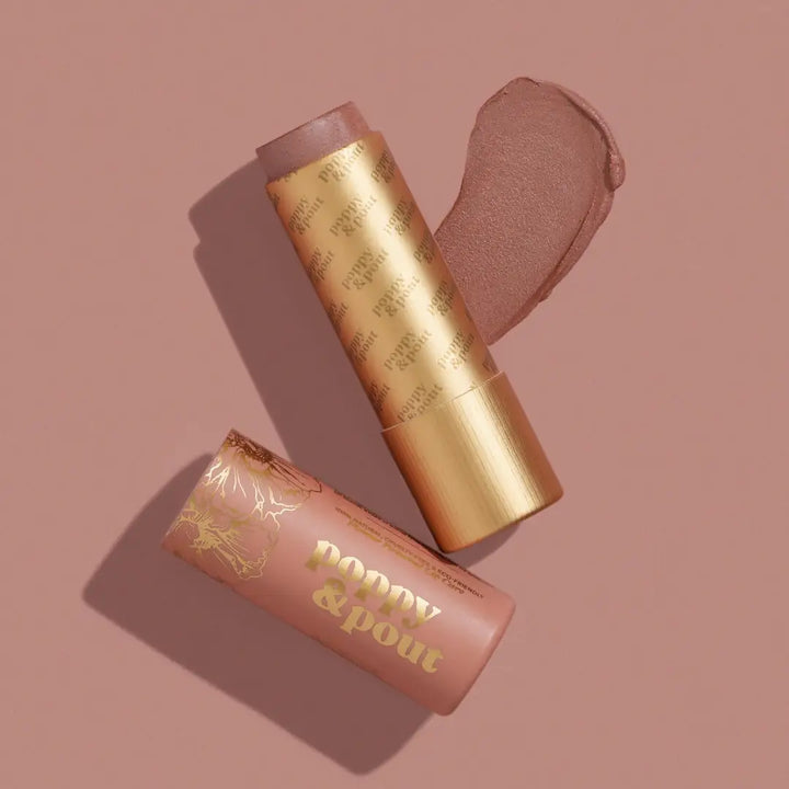 Poppy &amp; Pout Lip Tint – Hydrating Sheer Color Lip Balm