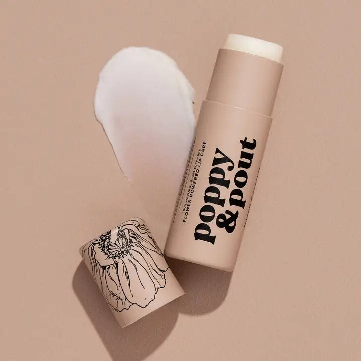 Poppy & Pout Natural Lip Balm – Handmade in the USA