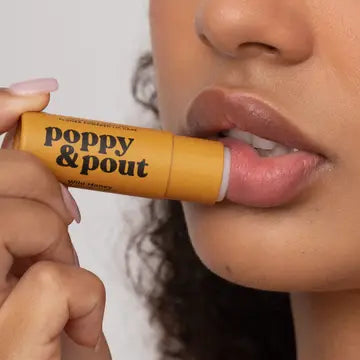 Poppy & Pout Natural Lip Balm – Handmade in the USA