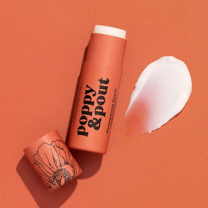 Poppy & Pout Natural Lip Balm – Handmade in the USA