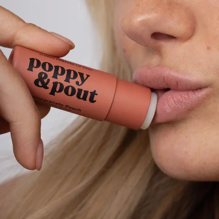 Poppy & Pout Natural Lip Balm – Handmade in the USA