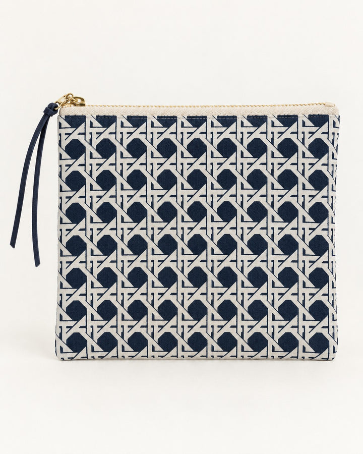 Blue Basket Daisies Mini Pouch