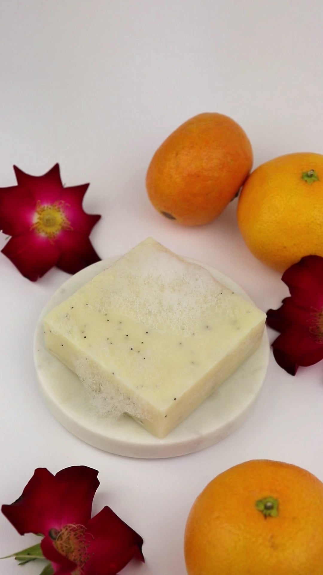 Orange Poppyseed Soap Scrub Bar