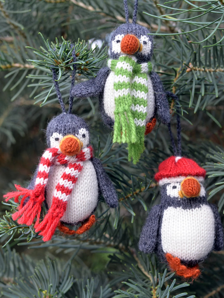 Softie Puffin in Knitwear Ornament