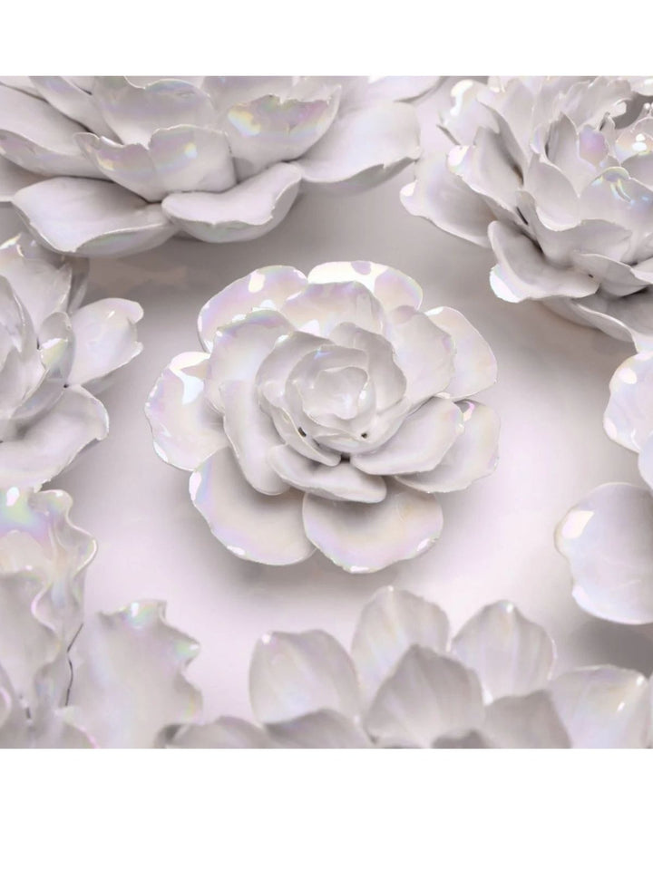 Ceramic Flower Ivory Pearl Ranunculus