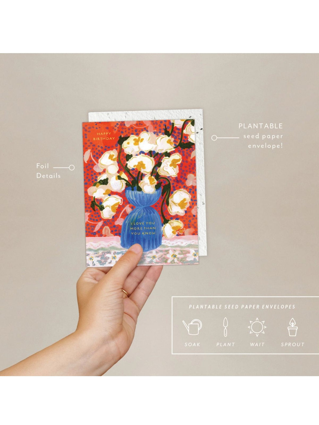 Abundance - Seeded Birthday Card