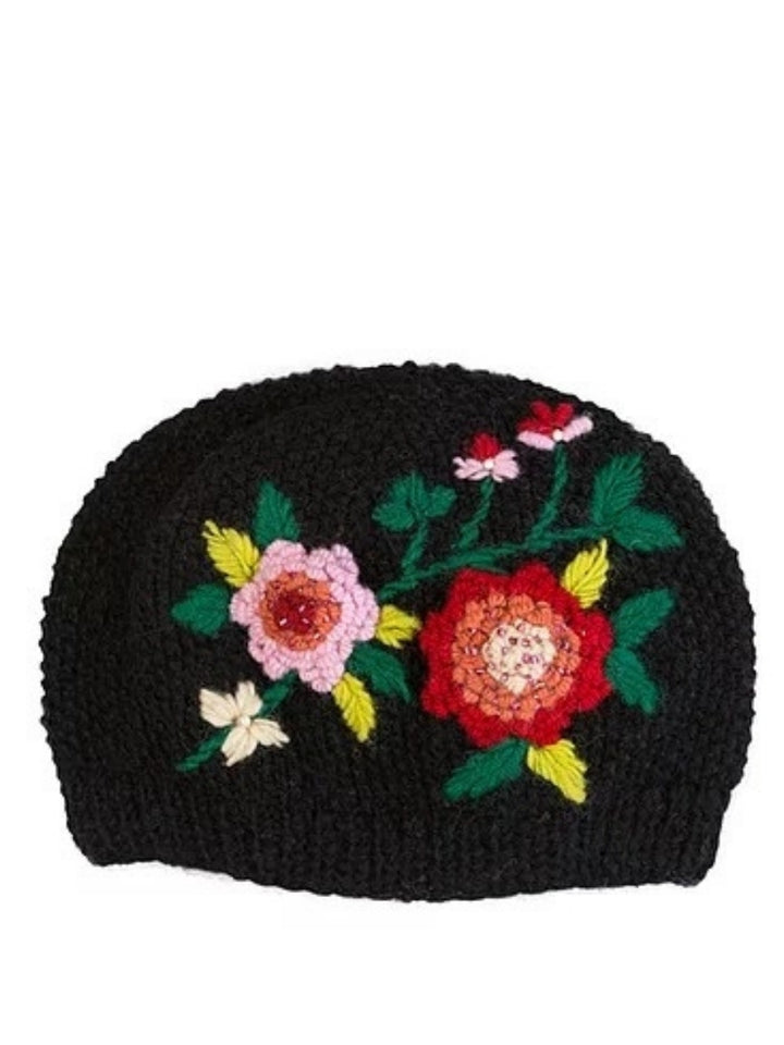 Rhododendron Handknit Merino Wool Hat